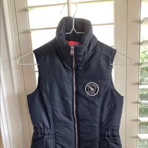 Abercrombie kids puffer vest  navy